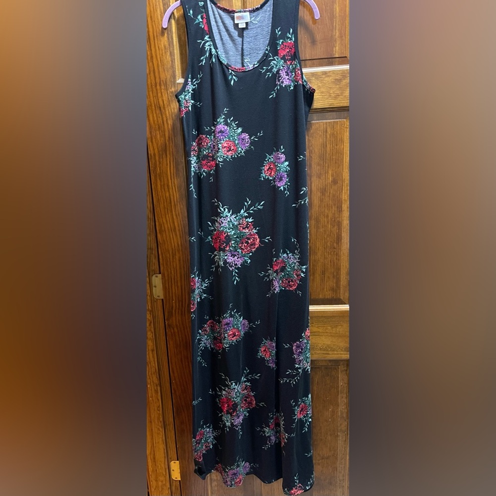 Green and Black Tank Dress